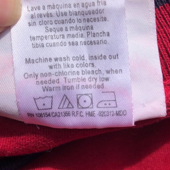 Vintage M&C Sport Mens L Sweatshirt Top Notch Fisherman Red Blue Embroidered - Picture 10 of 10